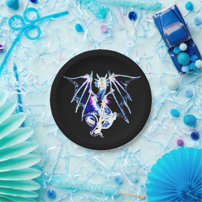 Mystical Sea Beast Dragon Ocean Fantasy Paper Plate (Party)