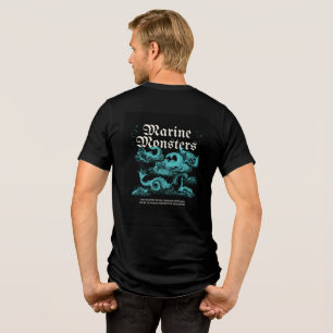 Mystical Sea Serpents - Nautical Fantasy Tri-Blend Shirt