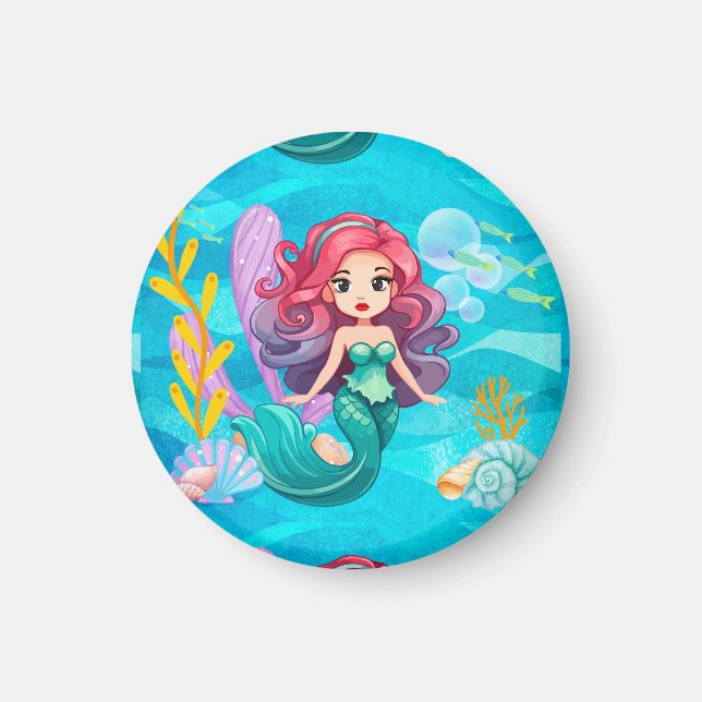 Mystical siren Design Magnet (Front)