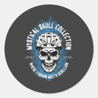 Mystical Skull Collection Graphic Stickers– Dark G Classic Round Sticker