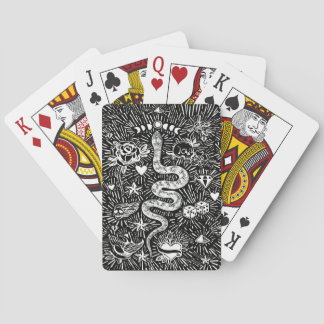 Mystical Snake Lunar White Classic Playing Cards