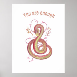 mystical snake  poster