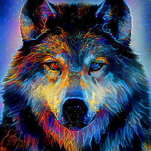Fantasy Wolf Art Wall Decor Zazzle Com Au
