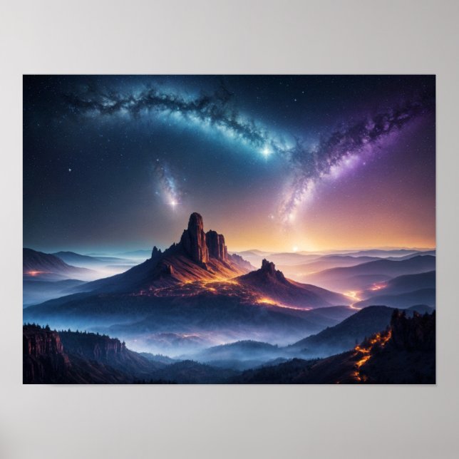 Mystical Star Cluster  Poster (Front)