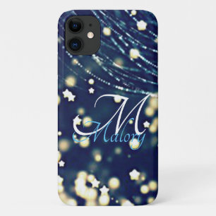Mystical Stars Monogram Sparkle Personalised       iPhone 11 Case