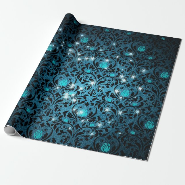 Mystical Stars Wrapping Paper (Unrolled)