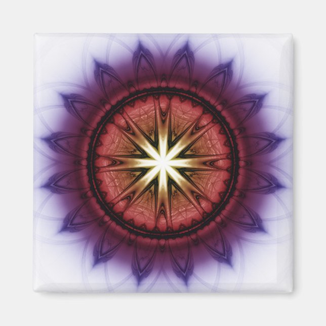 Mystical symbolic ornament magnet (Front)