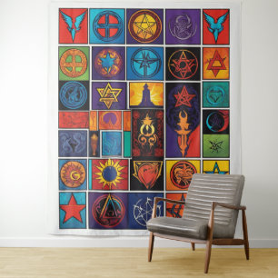 Mystical Symbology Tapestry
