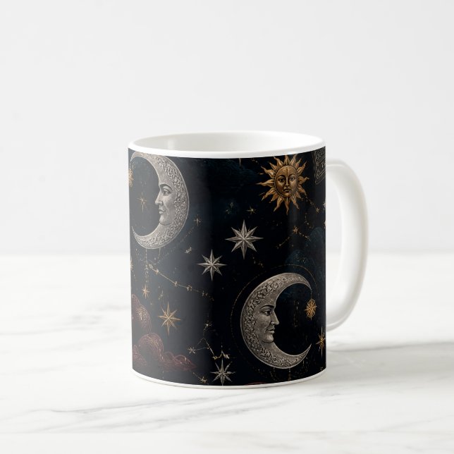 Mystical Tarot Moon Mug (Front Right)