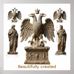 Mystical Totem of the Sacred Double-Headed Eagle R Poster