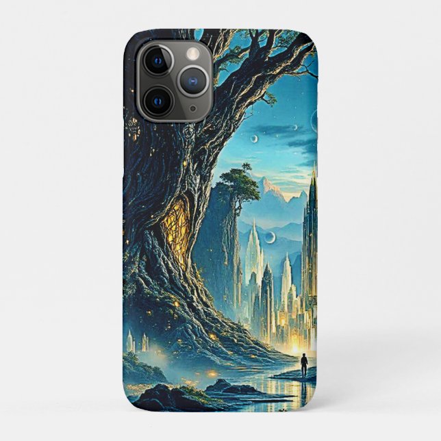 Mystical Tree City Dreamscape Case-Mate iPhone Case (Back)