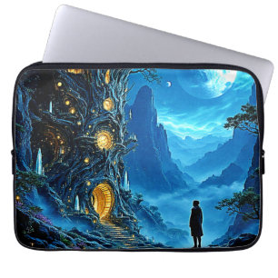 Mystical Tree Home Dreamscape Laptop Sleeve