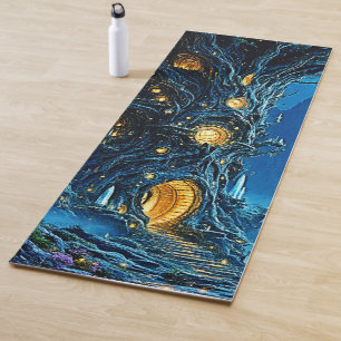 Mystical Tree Home Dreamscape Yoga Mat