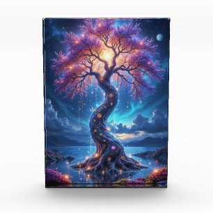 Mystical Tree of Life and Celestial Garden Photo Block