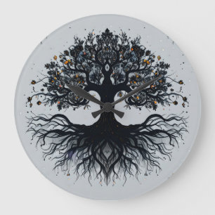 Mystical Tree of Life Wall Clock
