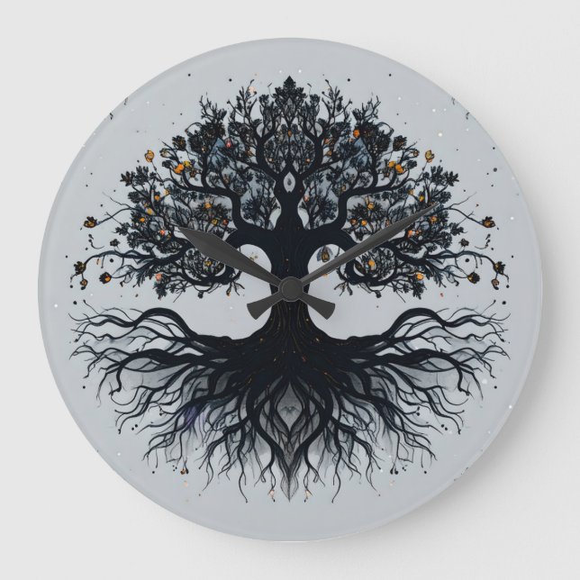 Mystical Tree of Life Wall Clock (Front)