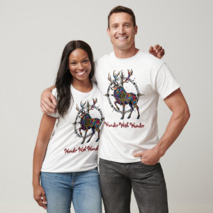 Mystical Tribal Deer Totem T-Shirt