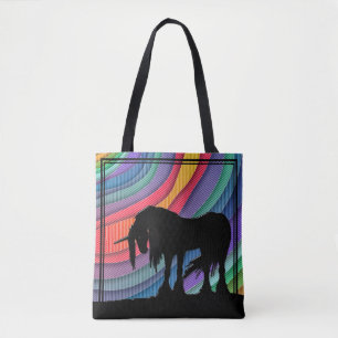 Mystical Unicorn (colourful pastel pattern) Tote Bag
