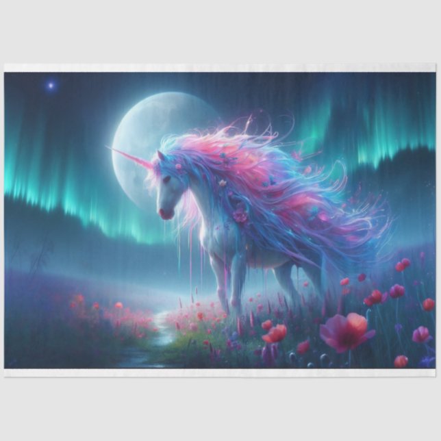 Mystical Unicorn Tissue Paper (Front)