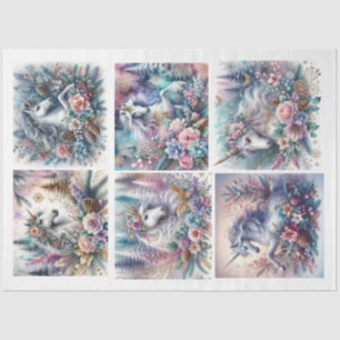 Mystical Unicorns Set Decoupage Tissue Paper