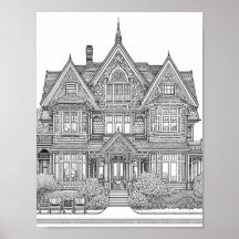 Mystical Victorian Home 10: Adult Colouring Poste
