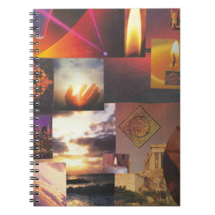 Mystical Visions Collage Spiral Notebook