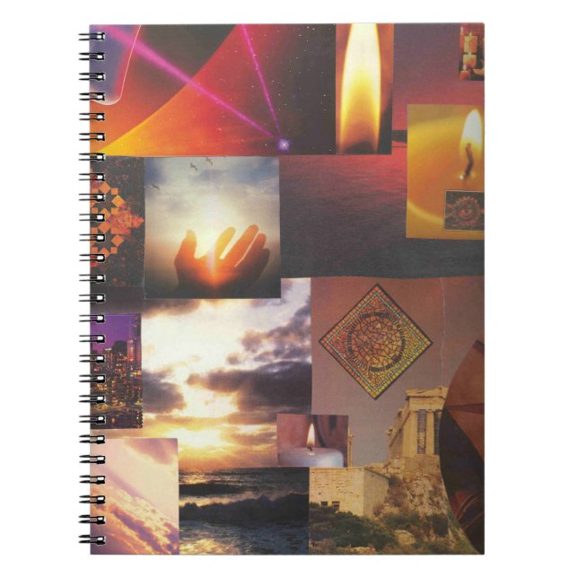 Mystical Visions Collage Spiral Notebook (Front)