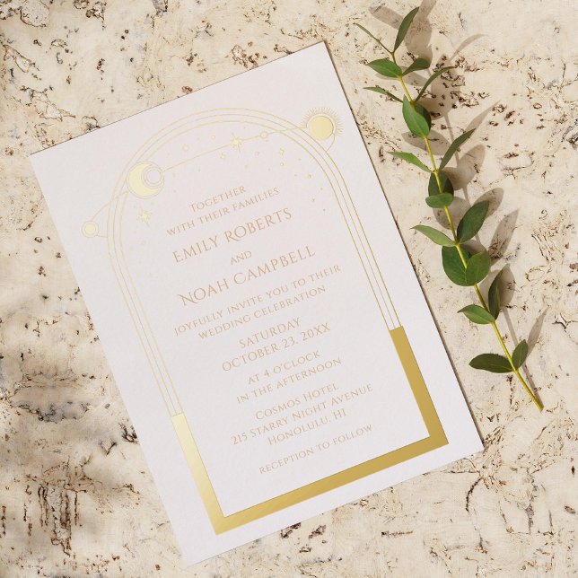 Mystical White Gold Celestial Sun Moon Stars Foil (Creator Uploaded)