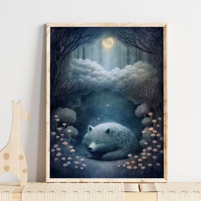 Mystical White Wolf Animal Print | Wolf Print (Creator Uploaded)