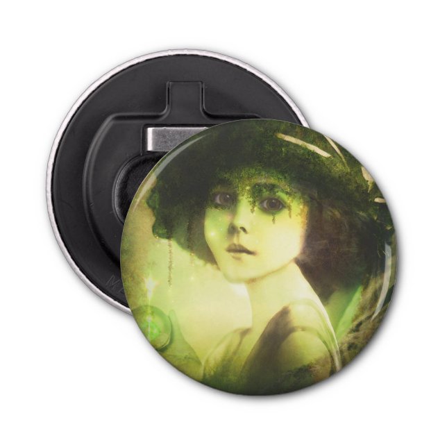 Mystical Willow Tree Fairy Fantasy Art Bottle Opener (Front)