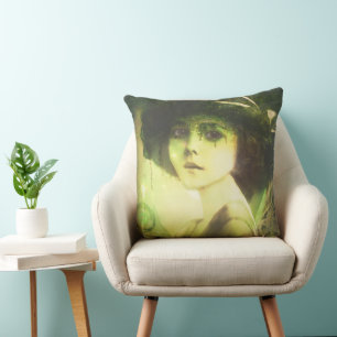 Mystical Willow Tree Fairy Fantasy Art Cushion