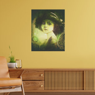 Mystical Willow Tree Fairy Fantasy Art Poster