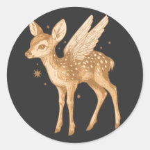 Mystical Winged Fawn Cottagecore