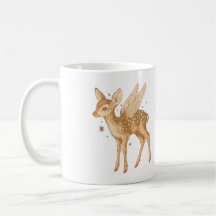 Mystical Winged Fawn Cottagecore