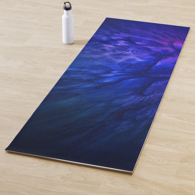 Mystical Wings with Deep Blue Feathers Yoga Mat (In Situ)