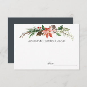 Mystical Winter    Wedding Advice Cards