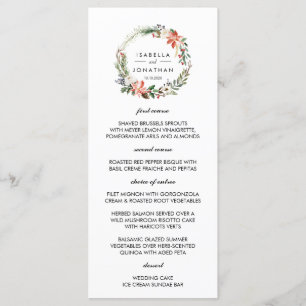 Mystical Winter    wedding  Menu