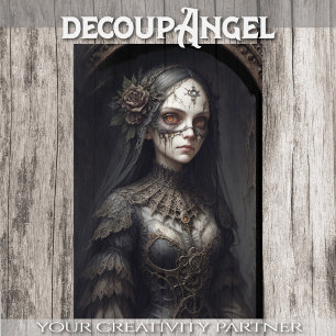 Mystical Witch: Clarissa - Decoupage -  Tissue Paper