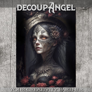 Mystical Witch: Lavinia - Decoupage -  Tissue Paper