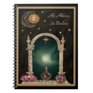 Mystical Witchy Portal - Celestial Notebook