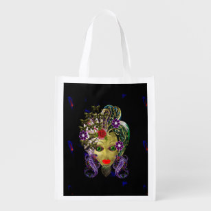 Mystical Witchy Woman Reusable Grocery Bag