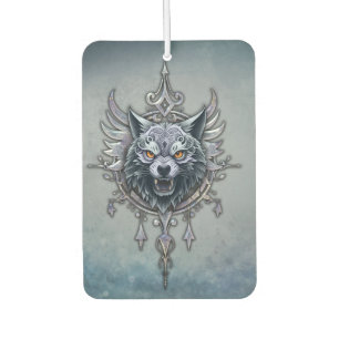 Mystical wolf head. car air freshener