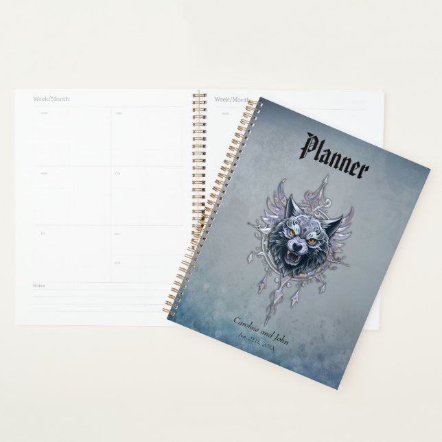 Mystical wolf head.  planner (Display)