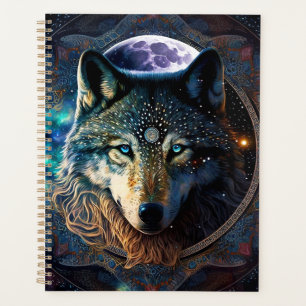 Mystical Wolf Moon Mandala Planner