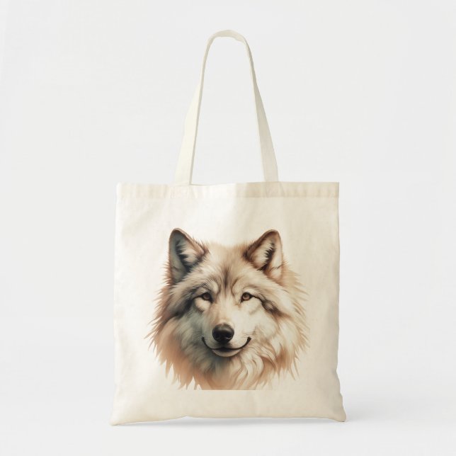 Mystical Wolf Tote Bag (Front)