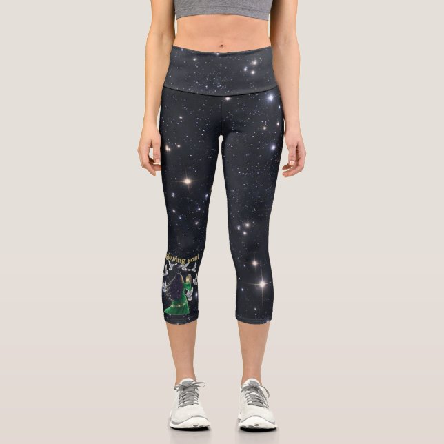 Mystical women capri leggings (Front)