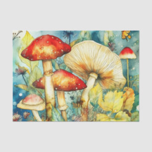 Mystical Wonderland Large Mushroom Decoupage Tissue Paper