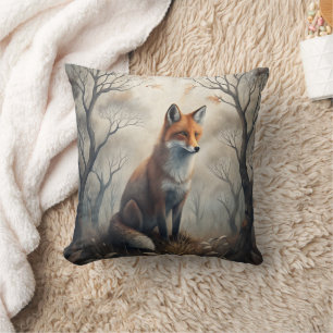 Mystical Woodland Fox Cushion