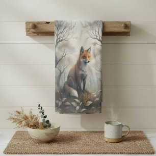 Mystical Woodland Fox Tea Towel