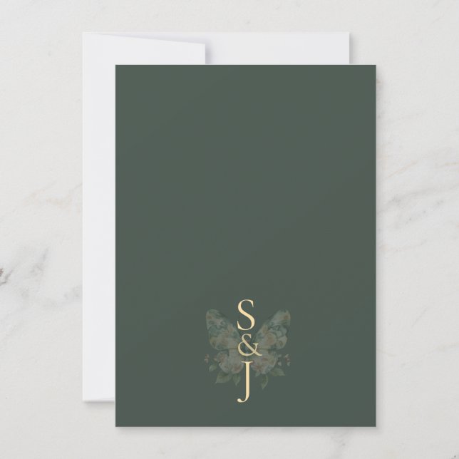 Mystical/Woodland Save the Date Invitation (Back)